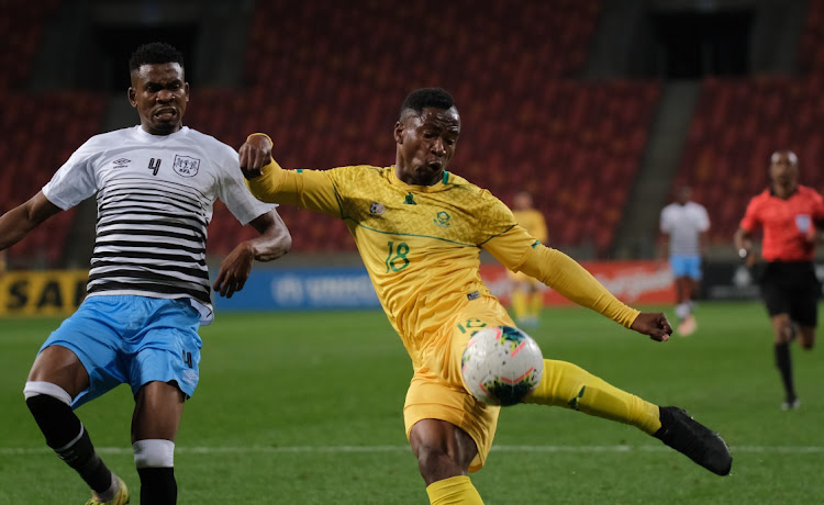 Kagiso Malinga in action during the Cosafa Cup 2021 match between South Africa and Botswana at Nelson Mandela Bay Stadium in Gqeberha, July 6 2021. Picture: MICHAEL SHEEHAN/GALLO IMAGES