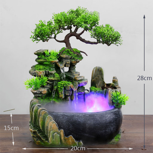 Title 1, Small Rockery Water Tank Office Fish Tank Humid...