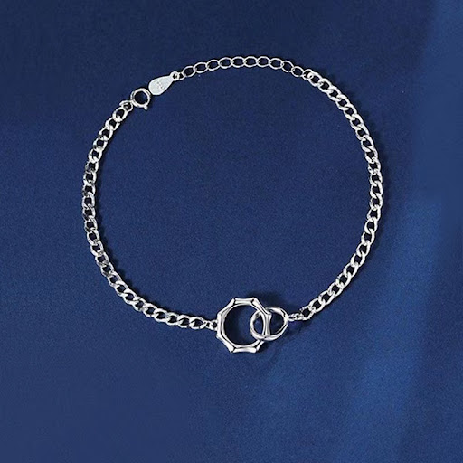 Title 3, Mobius Double Ring Twilight Couple Copper Brace...