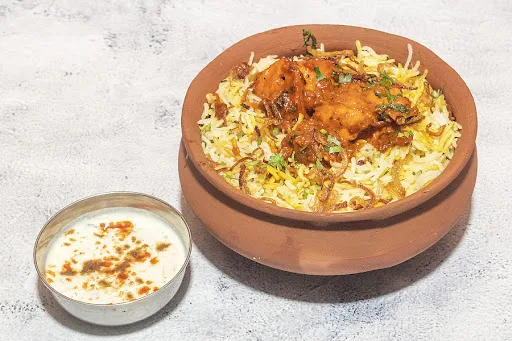 Dum Spiced Chicken Tikka Biryani(Matka)