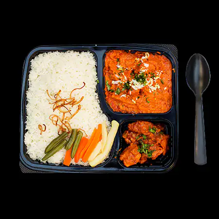 Ghee Rice Butter Chicken Combo & Chicken Manchurian Dry