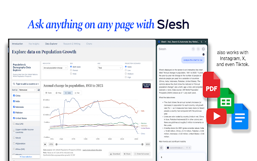 Slesh: Ask, Search & Automate Any Website with AI
