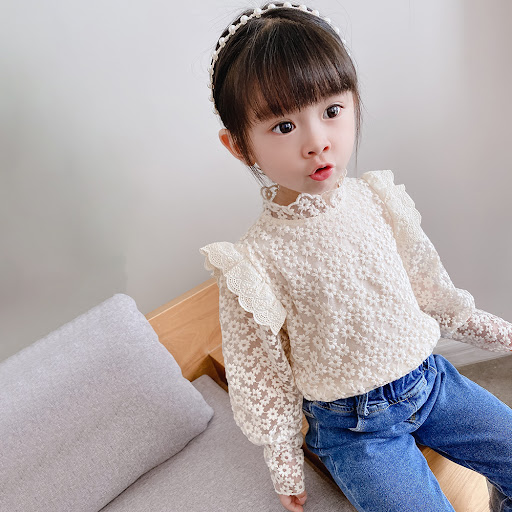 Title 3, Baby Girls Western Style All-match Lace Bottom...