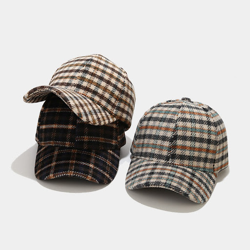 Title 3, Literary Retro Classic Plaid Baseball Cap offer...
