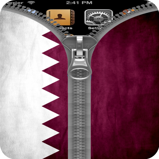 Qatar Flag Zipper Screenlock