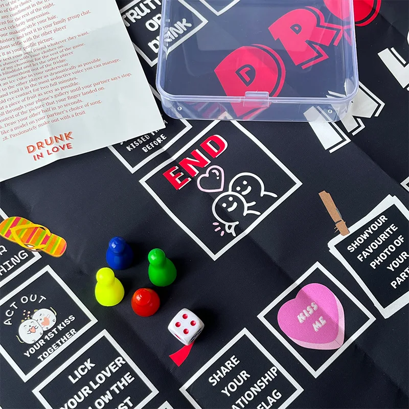 Title 2, Date Night Drinking Creative Board Game for cou...