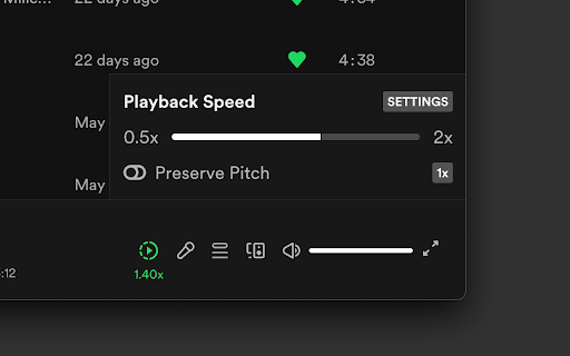 Spotify Playback Speed