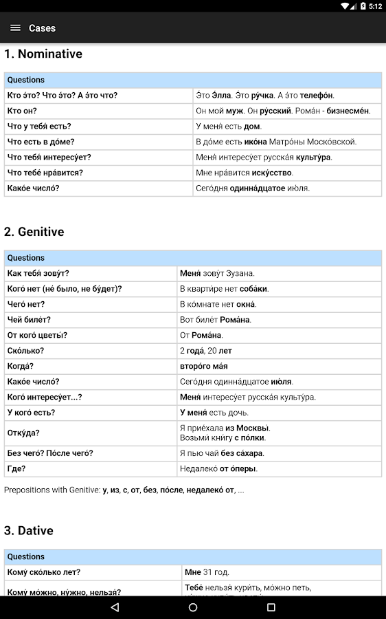 Under Russian Grammar 3