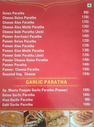 Paratha Premi menu 2