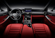 The F Sport version gets an exclusive radiant red interior.
Picture: SUPPLIED