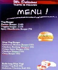 Mr. Delicious menu 2