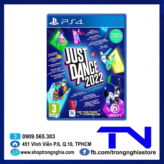 Đĩa Game Ps4 - Just Dance 2022