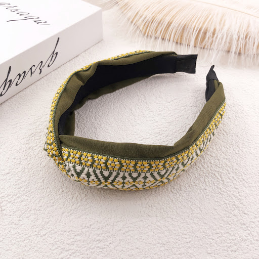 Title 19, Suede flower hairband with striking colors, per...