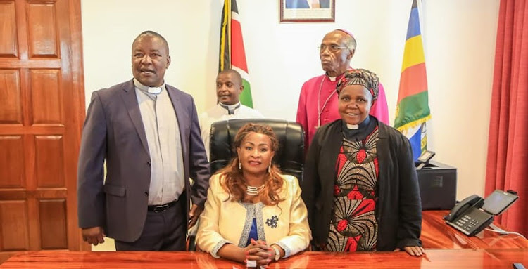 Machakos Governor Wavinya Ndeti takes over her new office at White House in Machakos county on Thursday, August 25, 2022.