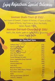 Rajasthani Jeeman menu 6