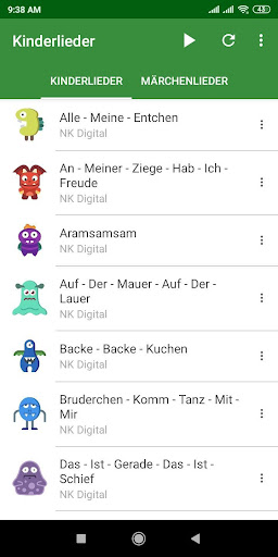 Kinderlieder, Märchenlieder und Kinderreime