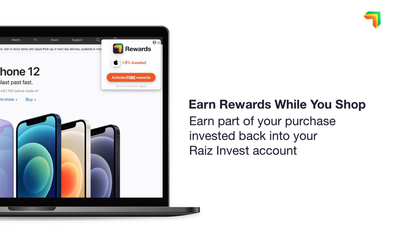 Raiz Rewards Browser Extension Preview image 0