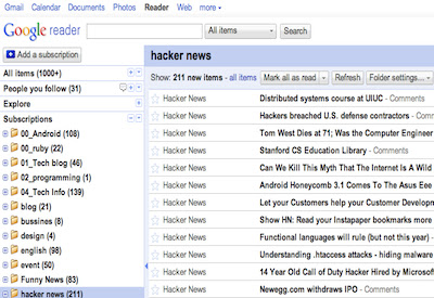 Google Reader Open entry in background tab