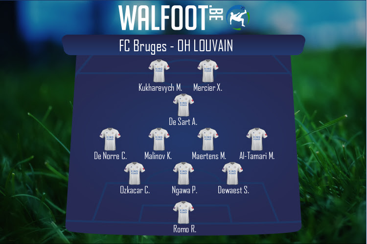 Composition OH Louvain | FC Bruges - OH Louvain (24/09/2021)