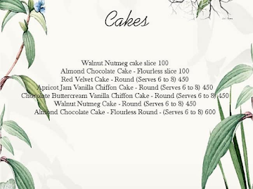 Mary Jane's Bakery & Deli menu 