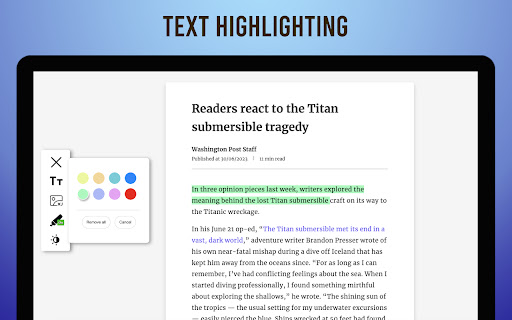 Clean Reader - Read without distractions