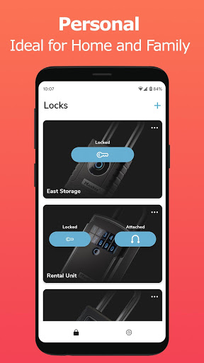 Screenshot Master Lock Vault Home