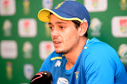 Quinton de Kock of the Proteas during the South African national mens cricket team training session and press conference at Senwes Park in Potchefstroom on March 6, 2020.