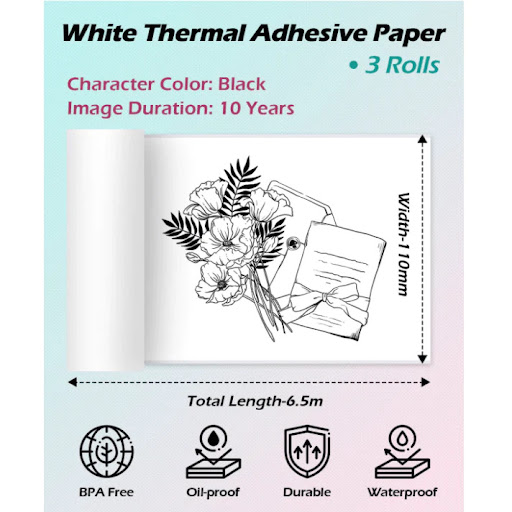 Title 1, Thermal Printing Self-adhesive Thermal Paper Du...