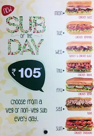 Subway menu 4