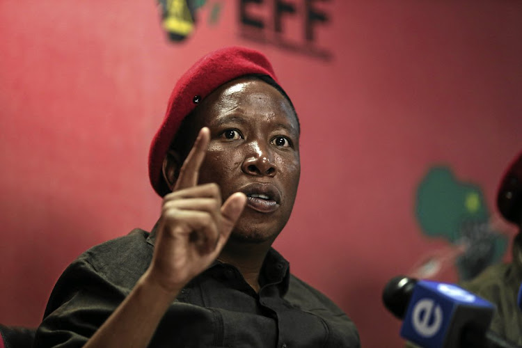 The DA, Solidarity and AfriForum have come out against controversial statements made by EFF leader Julius Malema against police officers. File photo.