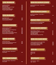 Hungry Burgers menu 1