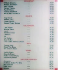 Dhanna's Veg Restaurant menu 1