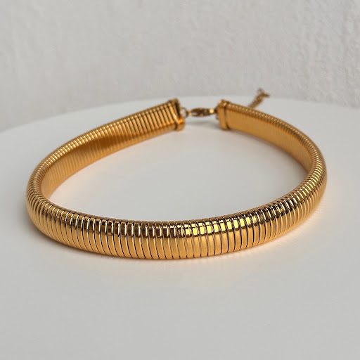 Title 7, Fashion Retro INS Titanium Steel Necklace. A st...