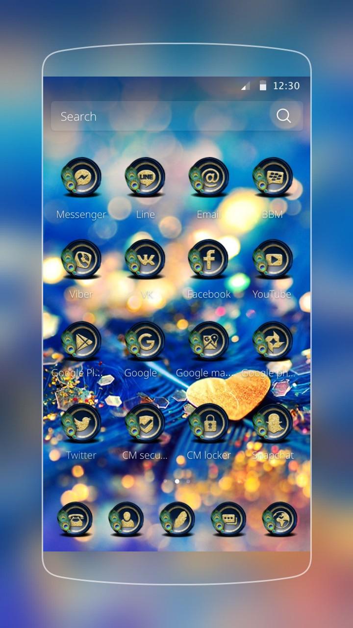 Gold Heart Theme Screen 2