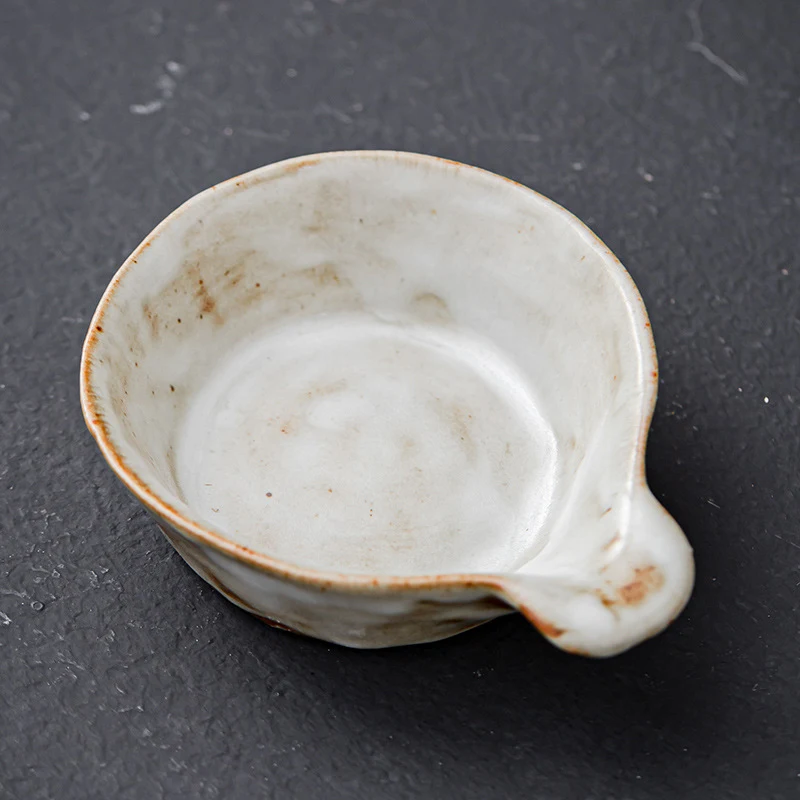 Title 2, Japanese Style Rough Pottery Shaped Antique Dis...