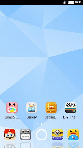 Comic theme: Cute cartoon comic story C launcher