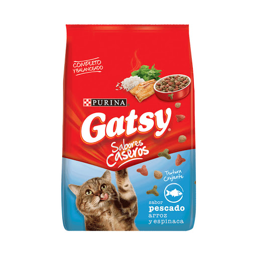 Alimento Para Mascotas Gatsy Pescado Arroz Espinaca 1Kg