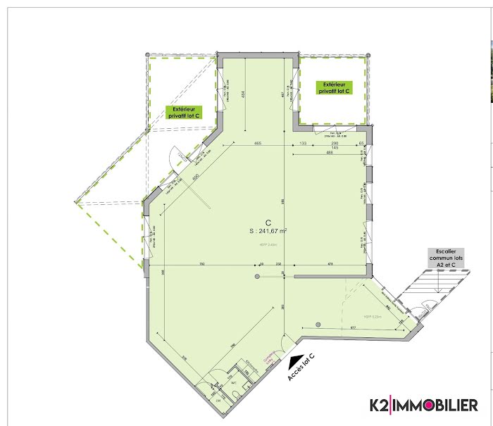 Vente locaux professionnels  241 m² à Montelimar (26200), 665 160 €