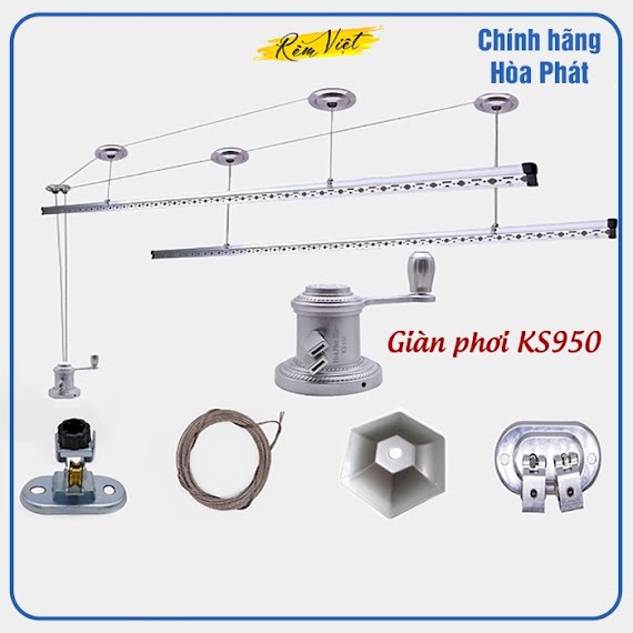 (Chính Hãng) Giàn Phơi Thông Minh Hoà Phát Siêu Bền Ks950