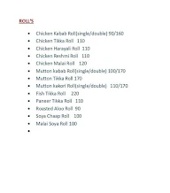 Al Quresh Kabab & Curry menu 2