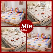 Ga Giường Cotton Poly, Drap Trải Nệm M2 M6 M8 Họa Tiết Dễ Thương (Miễn Phí Bo Chun)