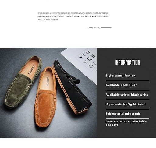 Title 2, Casual simple all-matching genuine leather shoe...