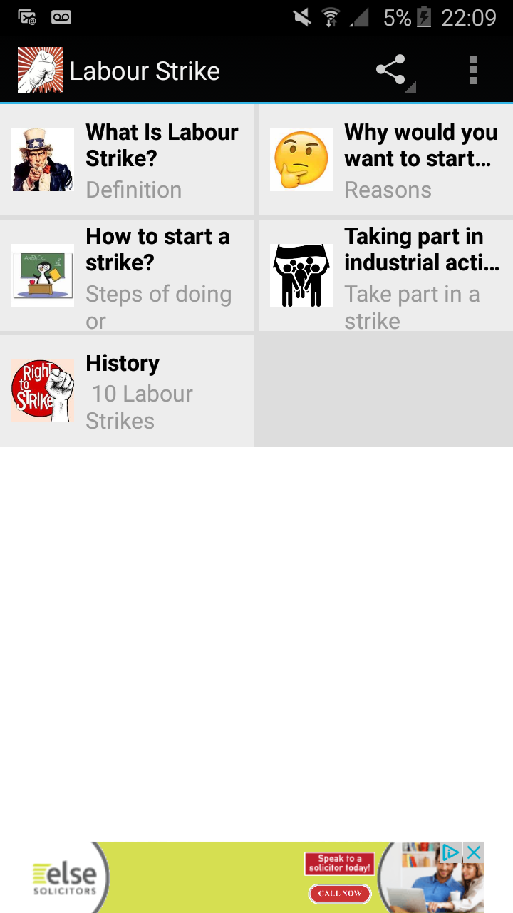 Labour Strike Screen 2