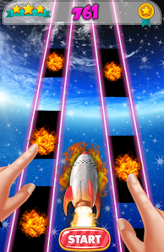 Rocket Piano Galaxyy Tiles Space Ship Cosmos Gameのおすすめ画像3