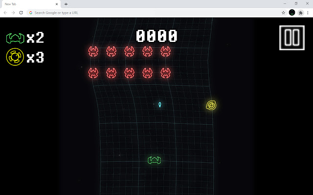 Space Assault Fire Game chrome extension