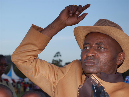 Tigania East MP Josphat Gichunge during a wedding at St Angela’s Girls’ High School, Nguthiru /DENNIS DIBONDO