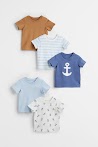 Set 5 Áo Phông Săn Sale Hm Uk Us De Size 4 - 6M Đến 3 - 4Y