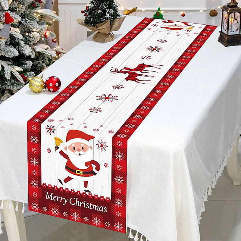 Mantel navideño estampado con árbol impermeable y teñido, perfecto para proteger y decorar tu mesa festiva.