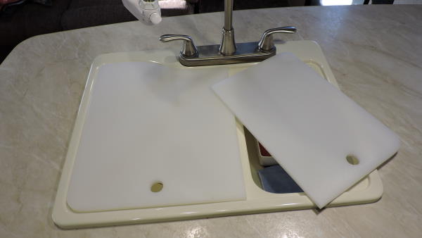 Pull Out White Cutting Board - 3/4 Inch Thick - Cutting Board Company -  Commercial Quality Plastic and Richlite Custom Sized Cutting Boards