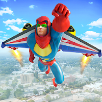 Flying Jetpack Crime City Hero Simulator